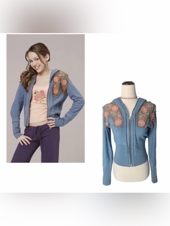 Free People Jackets & Blazers - Vintage vtg free people floral embroidery jacket Miley Cyrus S